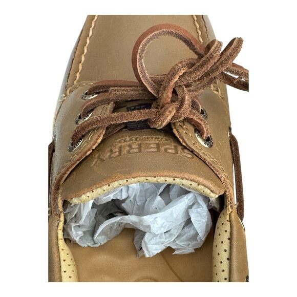 Sperry Gold Cup Billfish Plushwave Tan Boat Shoe Men\'s 8 WIDE $175 main image 10
